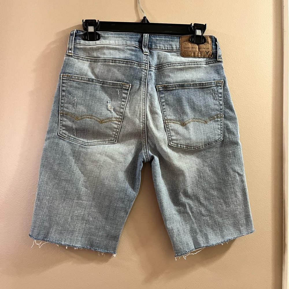 American Eagle Men’s Distressed Denim Shorts Size 28 - Picture 2 of 8